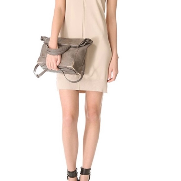 Alexander Wang Skeletal Prisma Lunch Bag Foldover Leather Beige Snake Print $925 - Picture 1 of 13